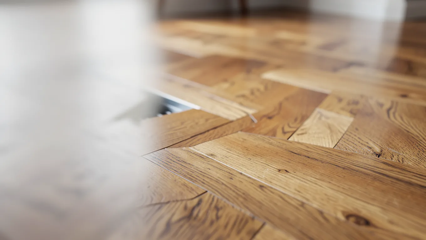 Houten vloer op vloerverwarming